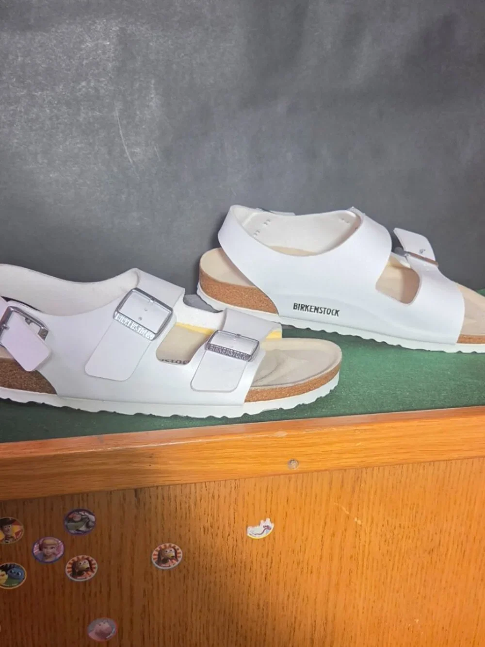 Birkenstock Milano Double Strap Sandals White Size 41 NWT